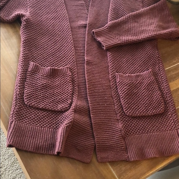 Express mauve pink knit sweater cardigan sz XS - Picture 3 of 6